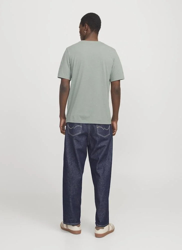 JACK & JONES Solid Crew Neck T-Shirt